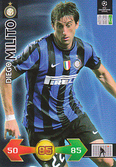 Diego Milito Internazionale Milano 2009/10 Panini Super Strikes CL #154